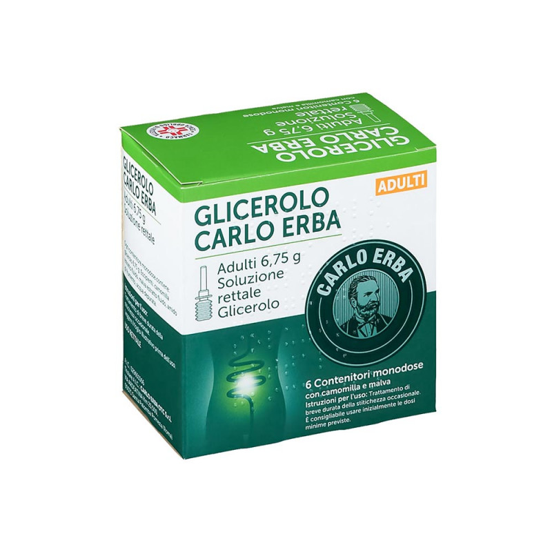 Glicerolo Carlo Erba adulti 6,75 g 6 récipients