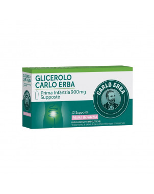 Glicerol Carlo Erba 900 mg primera infancia 12 supositorios