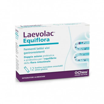 Laevolac Equiflora 12 bustine fermenti lattici vivi gastroresistenti