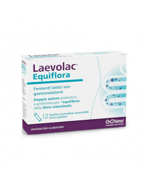 Laevolac Equiflora 12 bustine fermenti lattici vivi gastroresistenti