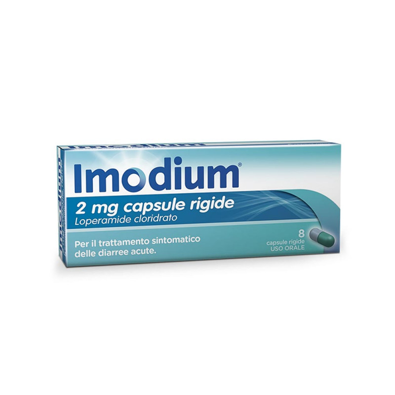 Imodium 2 mg 8 cápsulas duras