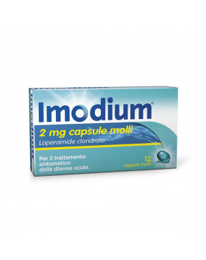 Imodium 2 mg 12 capsule molli per il trattamento sintomatico delle diarree acute