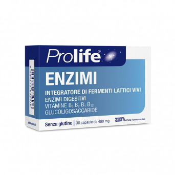 Prolife enzimi 30 capsule indicato per favorire l’equilibrio della flora intestinale