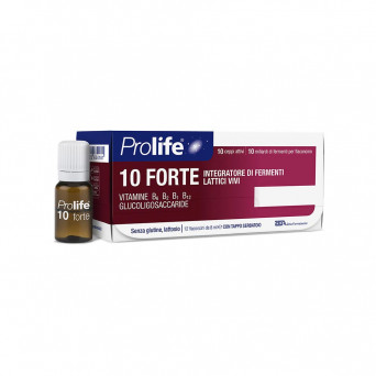 Prolife 10 Forte 12 flaconcini aiuta a riequilibrare la flora batterica intestinale