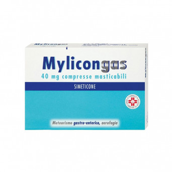 Mylicongas 40 mg 50 compresse masticabili, Meteorismo gastro-enterico, aerofagia