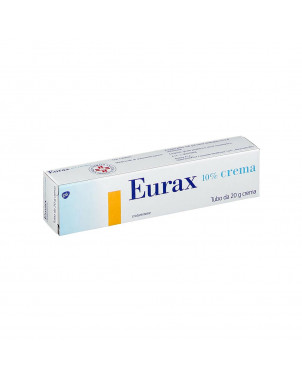 Eurax 10% crema dermatologica 20 g indicata in caso di punture d'insetti, pruriti, eritemi o ustioni.