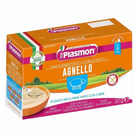 Plasmon
Omogeneizzato Liofilizzato
Agnello
4 mesi+
Confezione 3 vasetti da 10 g