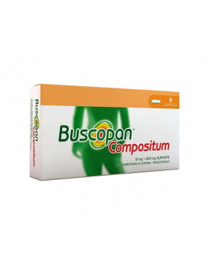 Buscopan compositum 6 supposte indicato nel trattamento dei dolori parossistici nelle affezioni del tratto gastrointestinale