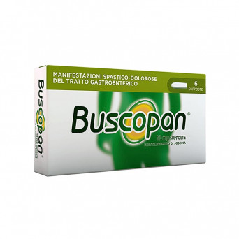 Buscopan 10 mg 6 supositorios manifestaciones espásticas-dolorosas del tracto gastrointestinal