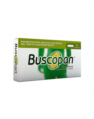 Buscopan 10 mg 6 supositorios manifestaciones espásticas-dolorosas del tracto gastrointestinal