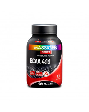 Massigen Sport BCAA 4:1:1 100 compresse Integratore alimentare a base di aminoacidi ramificati arricchito dalla vitamina B6