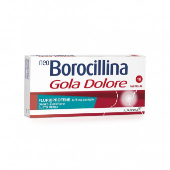 Neoborocillina gola dolore menta 16 pastillas sin azúcar