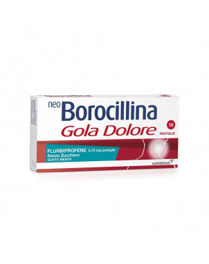 Neoborocillina gola dolore menta 16 pastillas sin azúcar