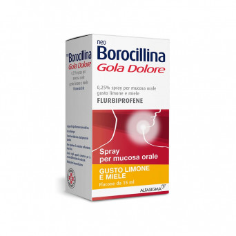 Neoborocillina gola dolore spray citron & miel 15 ml