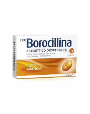 Neoborocillina antisettico orofaringeo 16 comprimés orange