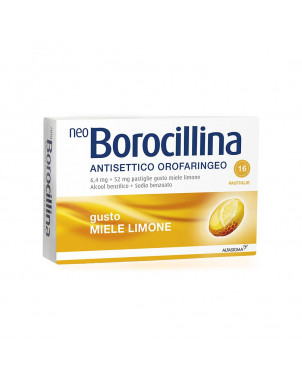 Neoborocillina antisettico orofaringeo 16 comprimés de miel de citron