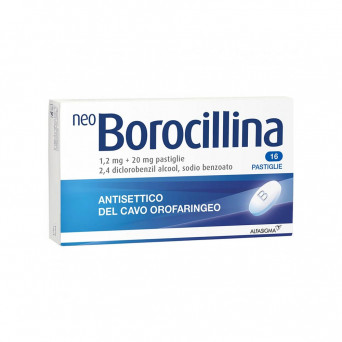 Neoborocillina antiséptico de la cavidad orofaríngea 16 comprimidos.