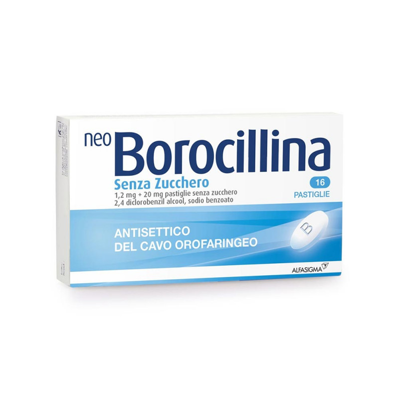 Neoborocillina 16 pastiglie senza zucchero