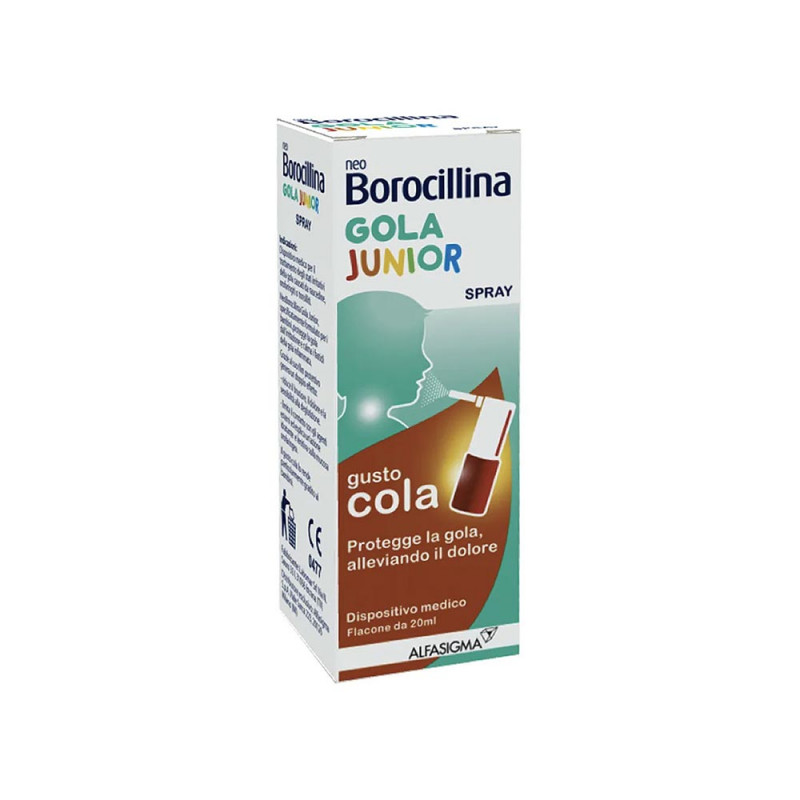 Neoborocillina Gola Junior spray arôme cola 20 ml