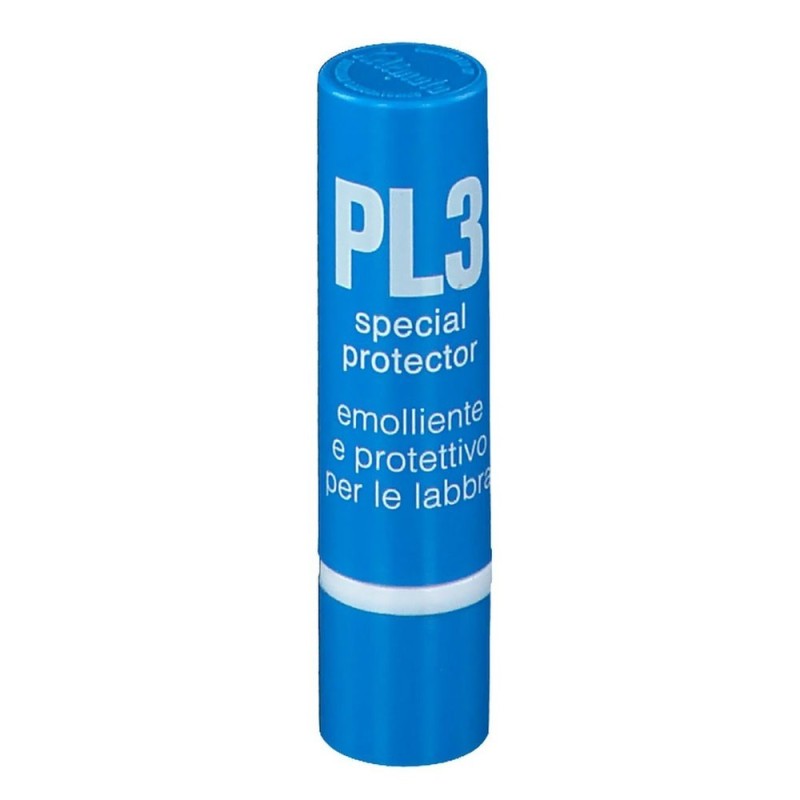 Pl3
special protector
emolliente e protettivo per labbra
stick 4 ml