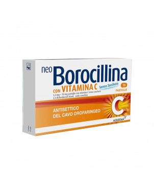 Neoborocillina avec Vitamine C 16 comprimés sans sucre