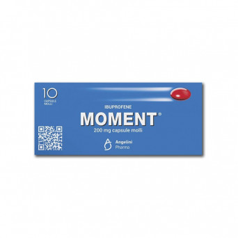 Moment 200 mg 10 soft capsules indicated for the treatment of pain of various origins and natures