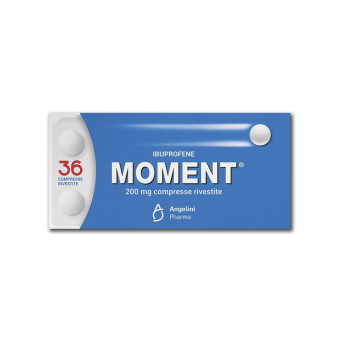 Moment 200 mg 36 compresse rivestite indicato per il trattamento del dolore  di varia origine e natura