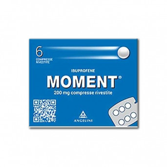 Moment 200 mg 6 compresse rivestite indicato per il trattamento del dolore di varia origine e natura