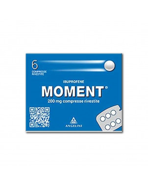 Moment 200 mg 6 compresse rivestite indicato per il trattamento del dolore di varia origine e natura