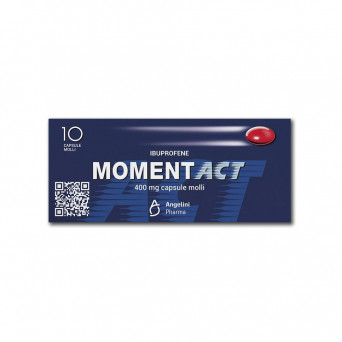 Momentact 400 mg 10 soft capsules indicated for the treatment of pain of various origins and natures