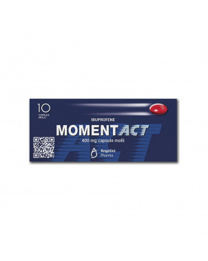 Momentact 400 mg 10 capsules molles indiquées pour le traitement des douleurs d'origines et de nature diverses