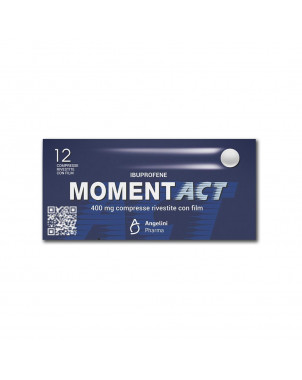 Momentact 400 mg 12 coated tablets indicated for the treatment of pain of various origins and natures