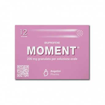 Moment 200 mg 12 sachets medicine indicated for the treatment of pain of various origins and natures