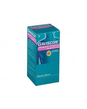 Gaviscon sospensione orale 200 ml indicato per un rapido sollievo dai sintomi dal bruciore di stomaco occasionale