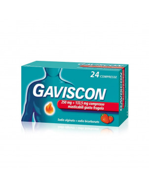 Gaviscon 250 + 133.5 mg 24 chewable tablets