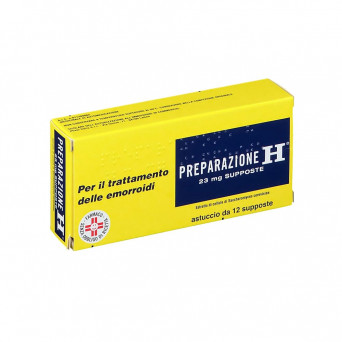 Preparazione H 23 mg 12 suppositories