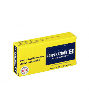 Preparazione H 23 mg 12 suppositories