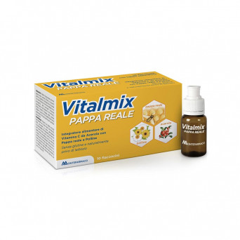 Vitalmix pappa reale 10 flaconcini contribuisce al normale metabolismo energetico