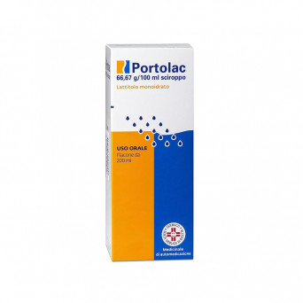 Portolac sciroppo 200 ml indicato per il trattamento di breve durata della stitichezza occasionale