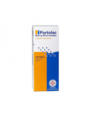 Portolac sciroppo 200 ml indicato per il trattamento di breve durata della stitichezza occasionale