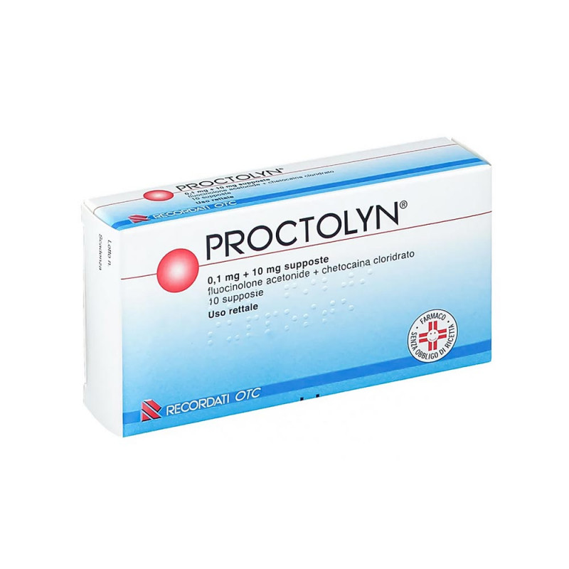 Proctolyn 0,1mg + 10mg 10 supositorios