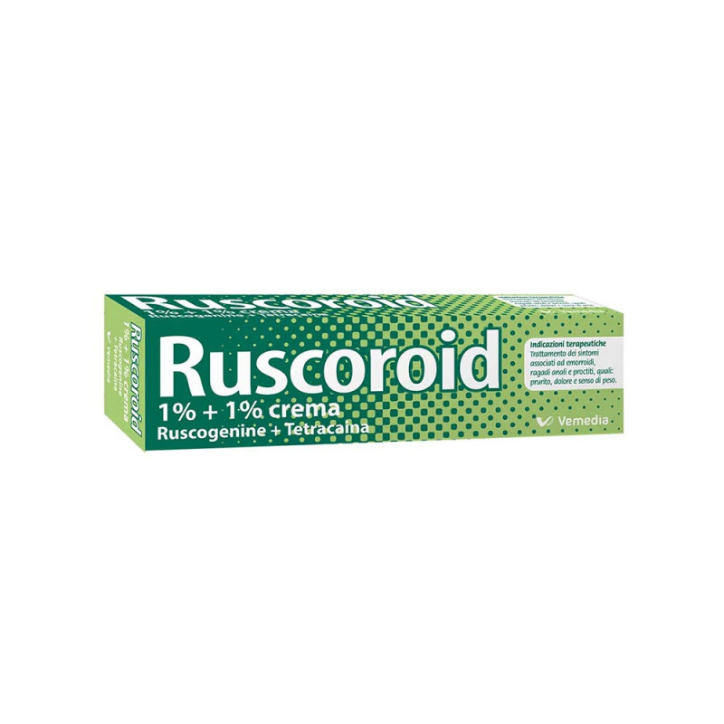 Ruscoroid 1% + 1% crema rectal 40 g