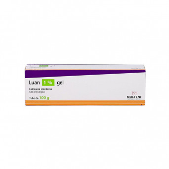 Luan 1% gel 100 g se utiliza en intubaciones esofagoscópicas y para anestesia curárica, faringoscopias.