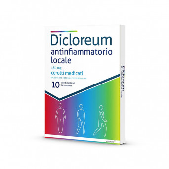 Dicloreum antinfiammatorio locale 180 mg 10 apósitos medicinales