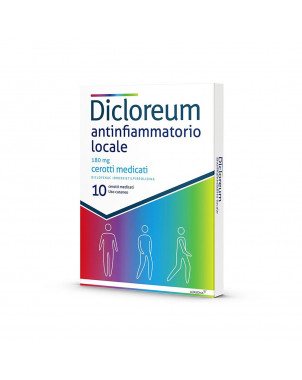 Dicloreum antinfiammatorio locale 180 mg 10 apósitos medicinales