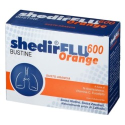 ShedirFLU 600 orange
gusto arancia | senza glutine | senza zuccheri | naturalmente privo di lattosio
Confezione da 20 bustine