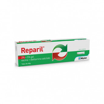 Reparil 2 % + 5 % Gel 40 g fördert die Resorption von Hämatomen.