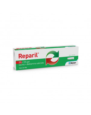 Reparil 2 % + 5 % Gel 40 g fördert die Resorption von Hämatomen.