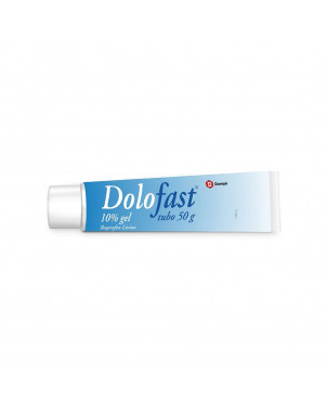 Dolofast gel 50 g indicato per il trattamento locale di contusioni, distorsioni, mialgie, strappi muscolari, torcicollo.