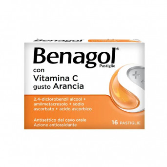 Benagol vitamina C 16 comprimé orange